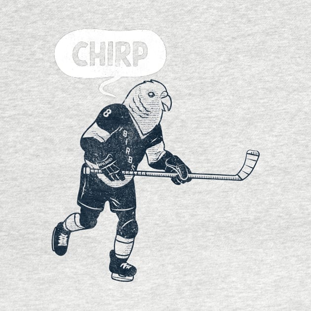 Hockey Chirp (blue version) by toadyco